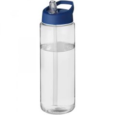   Sticla de apa, sport, 850 ml, 24.3xØ 7.35 cm, H2O, 20IUN0664, Transparent, Albastru, PET, Polipropilena