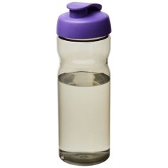   H2O Eco 650 ml  flip lid sport bottle, PCR Plastic, PP Plastic, Heather Charcoal,Purple  