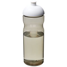   H2O Eco 650 ml dome lid sport bottle, PCR Plastic, PP Plastic, Heather Charcoal,White