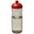 H2O Eco 650 ml dome lid sport bottle, PCR Plastic, PP Plastic, Heather Charcoal,Red  