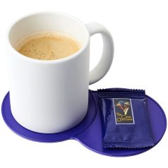 Bit-on-the-side plastic coaster, GPPS Plastic, Purple