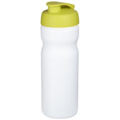   Baseline® Plus 650 ml flip lid sport bottle, HDPE Plastic, PP Plastic, White,Lime  