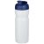 Baseline® Plus 650 ml flip lid sport bottle, HDPE Plastic, PP Plastic, Transparent,Blue