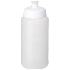   Baseline® Plus grip 500 ml sports lid sport bottle, HDPE Plastic, PP Plastic, Transparent,White