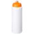 Baseline® Plus 750 ml bottle with sports lid, HDPE Plastic, PP Plastic, White,Orange  