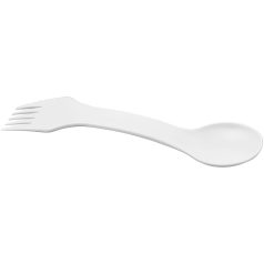 Epsy 3-in-1 spoon, fork, and knife, GPPS Plastic, White