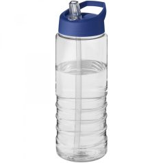   Sticla de apa, sport, 750 ml, 23.1xØ 9 cm, H2O, 20IUN0653, Transparent, Albastru, PET, Polipropilena