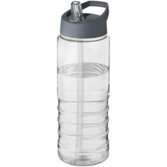   Sticla de apa, sport, 750 ml, 23.1xØ 9 cm, H2O, 20IUN0660, Transparent, Gri, PET, Polipropilena