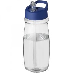   Sticla de apa, sport, 600 ml, 20.5xØ 7.35 cm, H2O, 20IUN0594, Transparent, Albastru, PET, Polipropilena, Plastic