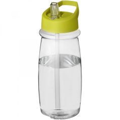   Sticla de apa, sport, 600 ml, 20.5xØ 7.35 cm, H2O, 20IUN0595, Transparent, Verde, PET, Polipropilena, Plastic