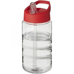   Sticla de apa, sport, 500 ml, 17.8xØ 7.35 cm, H2O, 20IUN0580, Transparent, Rosu, PET, Polipropilena, Plastic