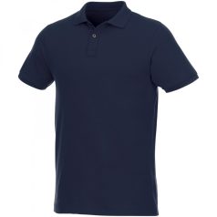   Beryl short sleeve men's organic recycled polo, Male, Piqué knit of 70% organic cotton and 30% recycled polyester, Navy, XS