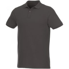   Beryl short sleeve men's organic recycled polo, Male, Piqué knit of 70% organic cotton and 30% recycled polyester, Storm Grey, M