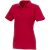 Beryl short sleeve women's organic recycled polo, Female, Piqué knit of 70% organic Cotton and 30% recycled Polyester, Red, S