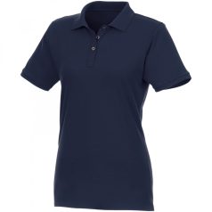   Beryl short sleeve women's organic recycled polo, Female, Piqué knit of 70% organic Cotton and 30% recycled Polyester, Navy, XS