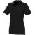 Beryl short sleeve women's organic recycled polo, Female, Piqué knit of 70% organic Cotton and 30% recycled Polyester,  solid black, L