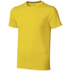   Nanaimo short sleeve men's t-shirt, Male, Single Jersey knit of 100% ringspun combed Cotton, Yellow, M