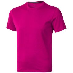   Nanaimo short sleeve men's t-shirt, Male, Single Jersey knit of 100% ringspun combed Cotton, Pink, XL