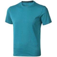   Nanaimo short sleeve men's t-shirt, Male, Single Jersey knit of 100% ringspun combed Cotton, Aqua, S