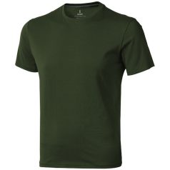   Nanaimo short sleeve men's t-shirt, Male, Single Jersey knit of 100% ringspun combed Cotton, Army Green, XS