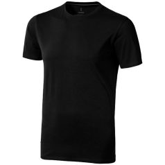   Nanaimo short sleeve men's t-shirt, Male, Single Jersey knit of 100% ringspun combed Cotton, solid black, XS