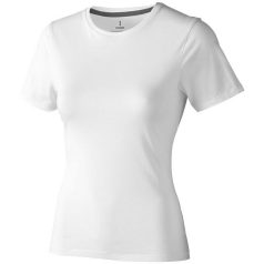   Nanaimo short sleeve women's T-shirt, Female, Single Jersey knit of 100% ringspun combed Cotton, White, S