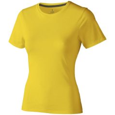   Nanaimo short sleeve women's T-shirt, Female, Single Jersey knit of 100% ringspun combed Cotton, Yellow, M