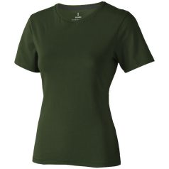   Nanaimo short sleeve women's T-shirt, Female, Single Jersey knit of 100% ringspun combed Cotton, Army Green, S