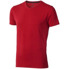   Kawartha short sleeve men's organic t-shirt, Male, Single Jersey knit of 95% organic ringspun Cotton and 5% Elastane, Red, XS