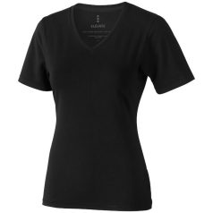   Kawartha short sleeve women's organic t-shirt, Female, Single Jersey knit of 95% organic ringspun Cotton and 5% Elastane, solid black, S