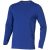 Ponoka long sleeve men's organic t-shirt, Male, Single Jersey knit of 95% organic ringspun Cotton and 5% Elastane, Blue, L