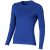 Ponoka long sleeve women's organic t-shirt, Female, Single Jersey knit of 95% organic ringspun Cotton and 5% Elastane, Blue, M