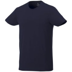   Balfour short sleeve men's organic t-shirt, Male, Single Jersey knit of 95% organic ringspun Cotton and 5% Elastane, Navy, XS