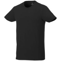   Balfour short sleeve men's organic t-shirt, Male, Single Jersey knit of 95% organic ringspun Cotton and 5% Elastane, solid black, M