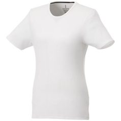   Balfour short sleeve women's organic t-shirt, Female, Single Jersey knit of 95% organic ringspun Cotton and 5% Elastane, White, S