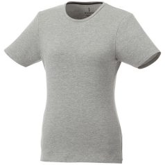   Balfour short sleeve women's organic t-shirt, Female, Single Jersey knit of 95% organic ringspun Cotton and 5% Elastane, Grey melange, S