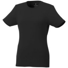   Balfour short sleeve women's organic t-shirt, Female, Single Jersey knit of 95% organic ringspun Cotton and 5% Elastane, solid black, L