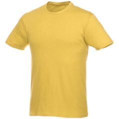   Heros short sleeve unisex t-shirt, Unisex, Single Jersey knit of 100% Cotton, Yellow, S