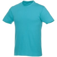   Heros short sleeve unisex t-shirt, Unisex, Single Jersey knit of 100% Cotton, Aqua, XL