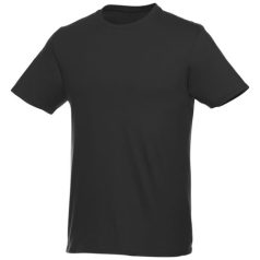   Heros short sleeve unisex t-shirt, Unisex, Single Jersey knit of 100% Cotton, solid black, 4XL