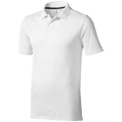   Calgary short sleeve men's polo, Male, Single Piqué of 100% Cotton, White, S