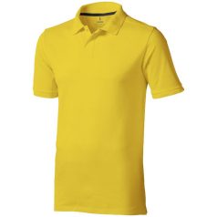   Calgary short sleeve men's polo, Male, Single Piqué of 100% Cotton, Yellow, M