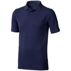   Calgary short sleeve men's polo, Male, Single Piqué of 100% Cotton, Navy, XXXL