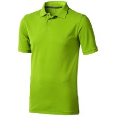   Calgary short sleeve men's polo, Male, Single Piqué of 100% Cotton, Apple Green, M