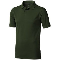   Calgary short sleeve men's polo, Male, Single Piqué of 100% Cotton, Army Green, S