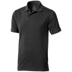   Calgary short sleeve men's polo, Male, Single Piqué of 100% Cotton, Anthracite, XXXL