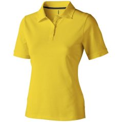   Calgary short sleeve women's polo, Female, Single Piqué of 100% Cotton, Yellow, XS