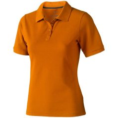   Calgary short sleeve women's polo, Female, Single Piqué of 100% Cotton, Orange, S