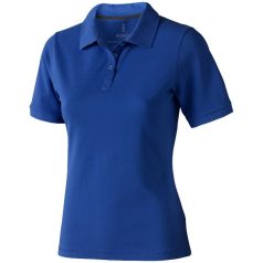   Calgary short sleeve women's polo, Female, Single Piqué of 100% Cotton, Blue, XS