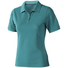   Calgary short sleeve women's polo, Female, Single Piqué of 100% Cotton, Aqua, XXL